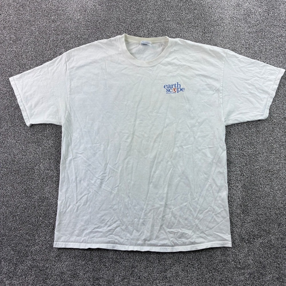 Vintage Earthscope Consortium Shirt Mens XL‎ White North America Science